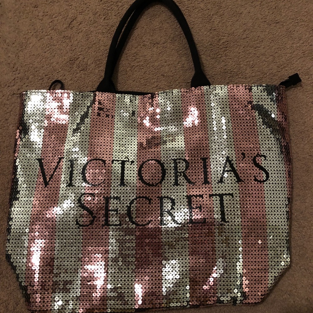 Victoria’s Secret sequin tote bag